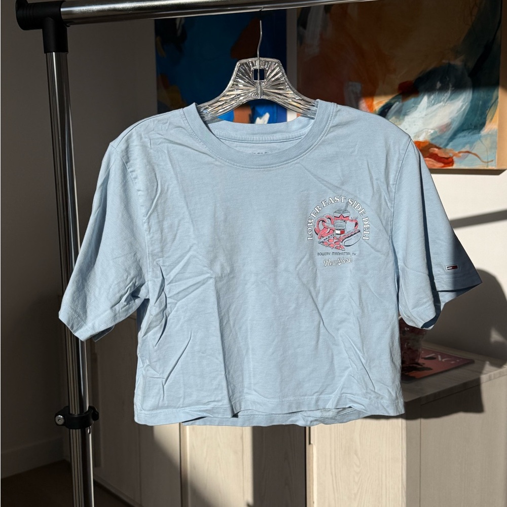 Light Blue Graphic T-Shirt